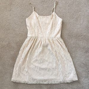 Cream Lace Dress